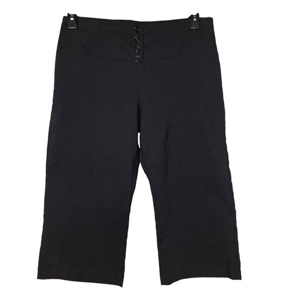 Dots Women's Cropped Capri Pants Size 9/10 Black - Picture 2 of 6